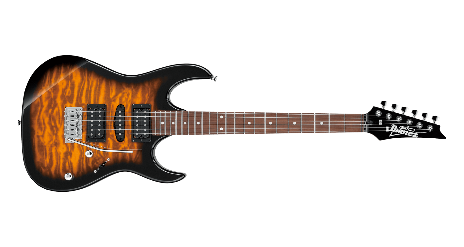 Ibañez - Guitarra Eléctrica GIO RG, Color: Ambar con Negro Mod.GRX70QA-SB_32