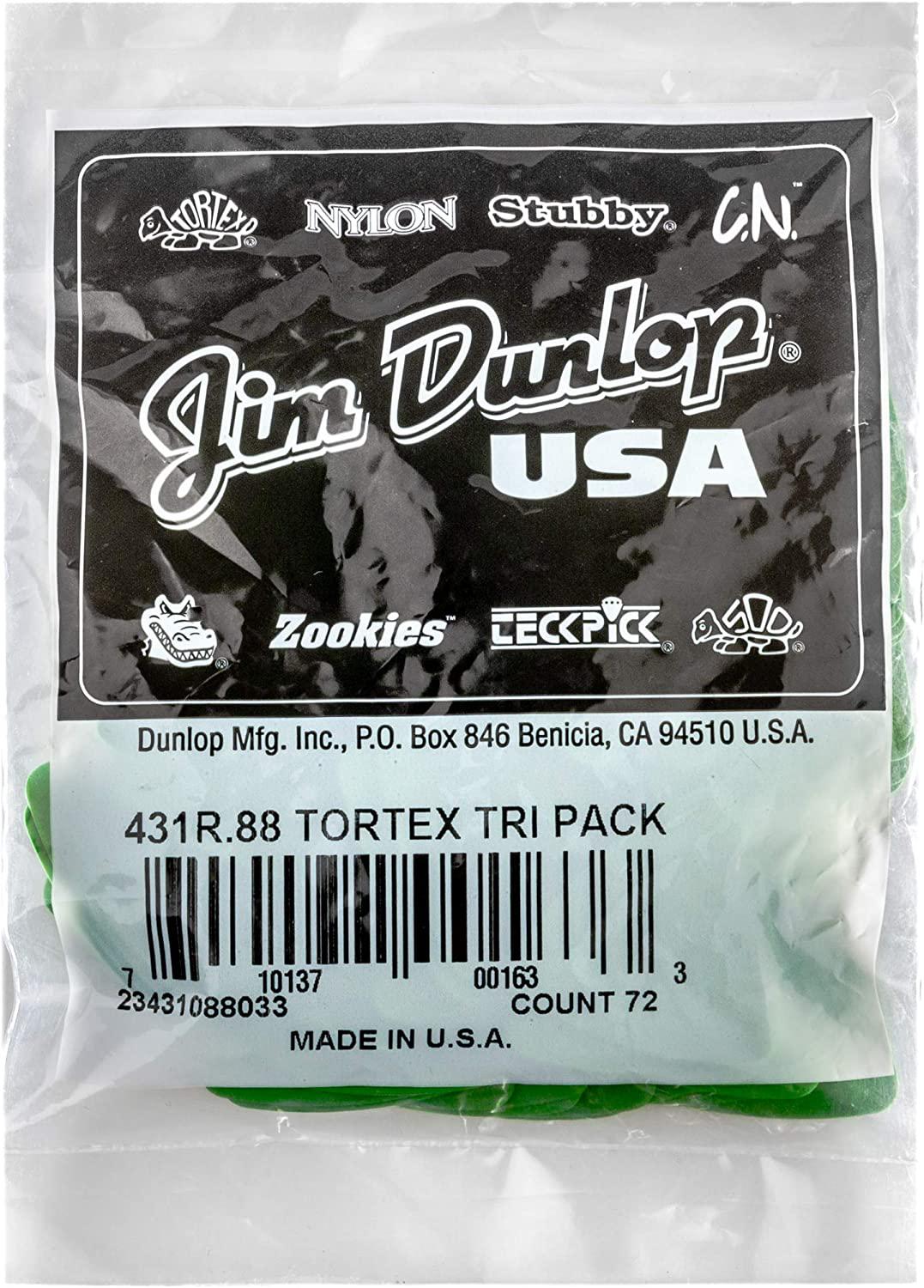 Dunlop - 72 Plumillas Tortex Triangle, Calibre: .88 mm Mod.431R.88_9