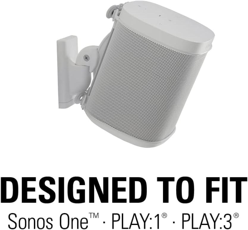 Sanus - Soporte para Equipo Sonos One y One SL, Color: Blanco Mod.WSWM22-W1_6