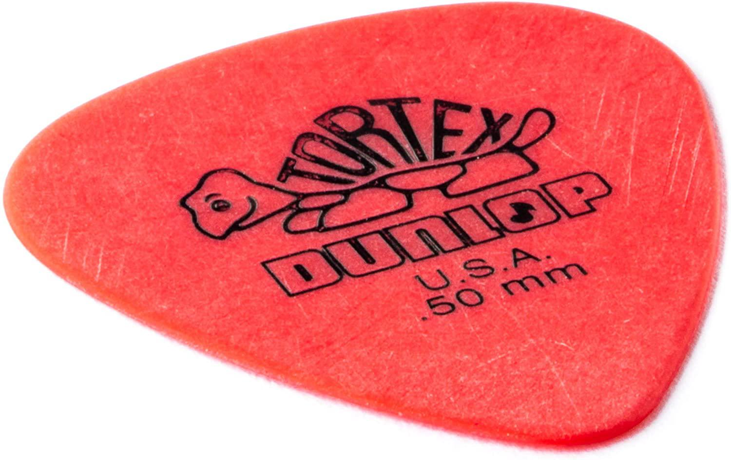 Dunlop - 36 Plumillas Tortex Triángulo, Calibre: .50 Color: Rojo Mod.431P.50_14