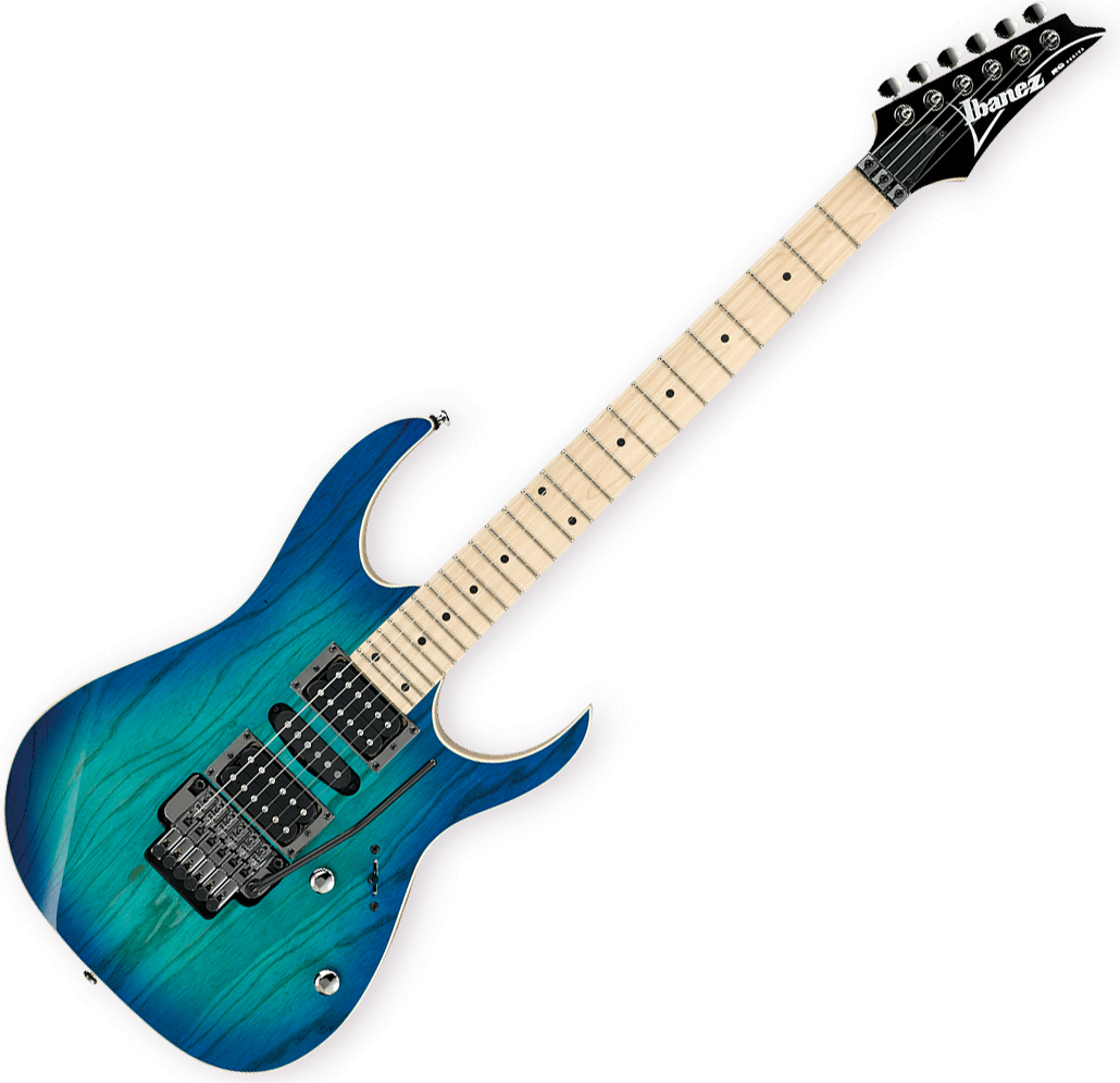 Ibañez - Guitarra Eléctrica RG, Color: Azúl Sombreado Mod.RG370AHMZ-BMT_2