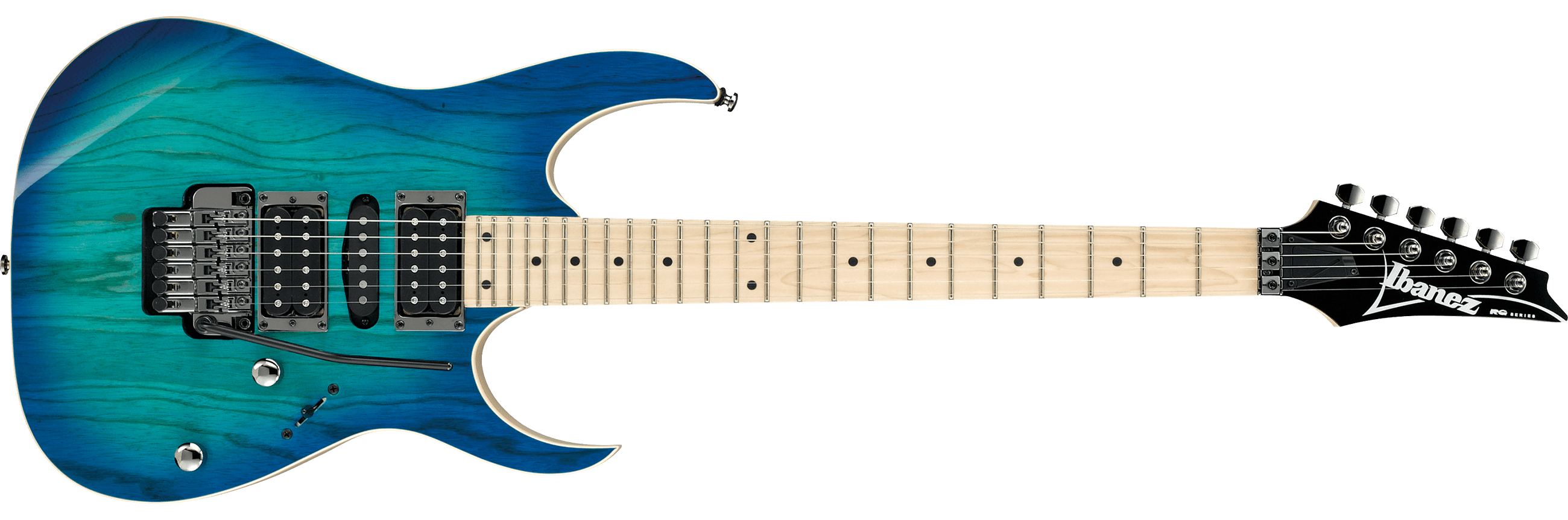Ibañez - Guitarra Eléctrica RG, Color: Azúl Sombreado Mod.RG370AHMZ-BMT_5