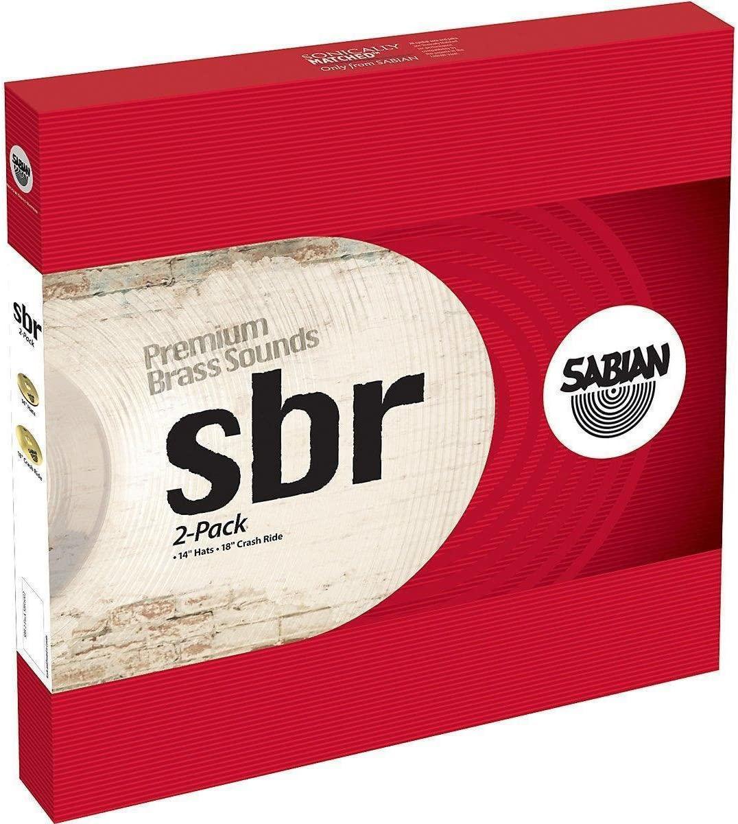 Sabian - Platillo SBR 2 Pack 14 Hats y 18 Crash Ride Mod.SBR5002_100