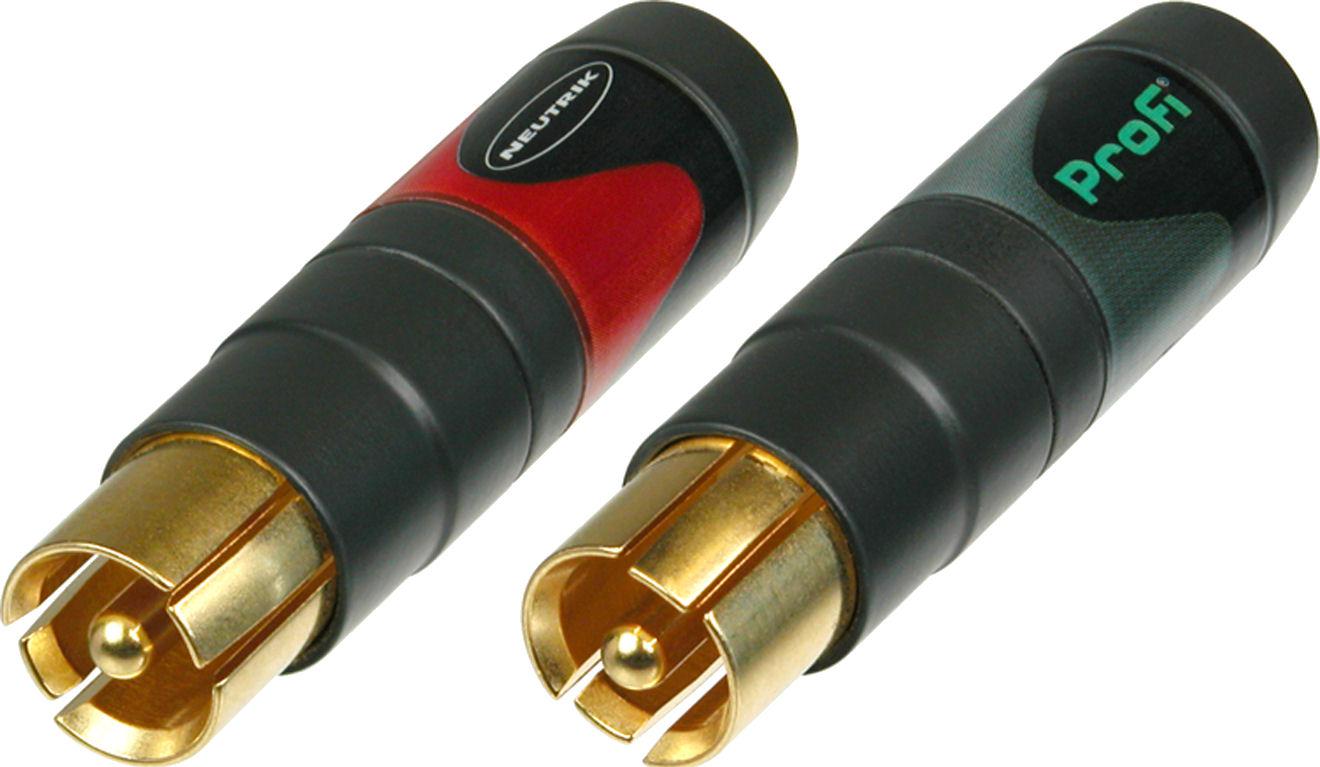 Neutrik - Conector RCA Macho para Cable, Contacots en Oro Mod.NF2C-B/2_427
