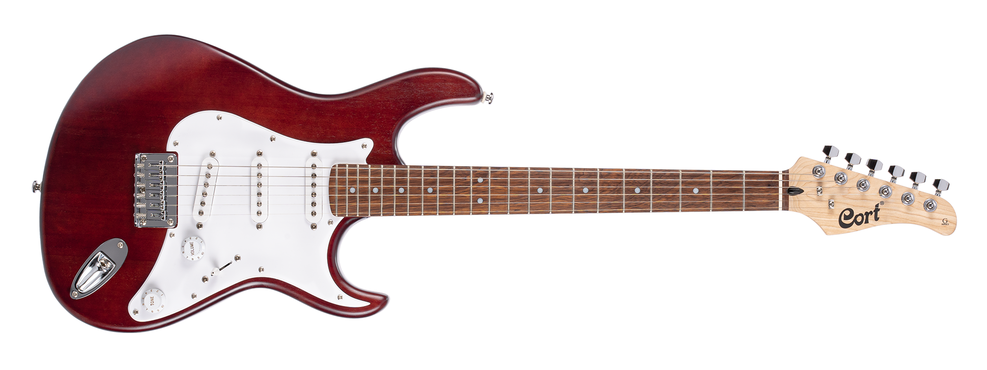 Cort - Guitarra Eléctrica G, Color: Roja Mate Mod.G100-OPBC_7