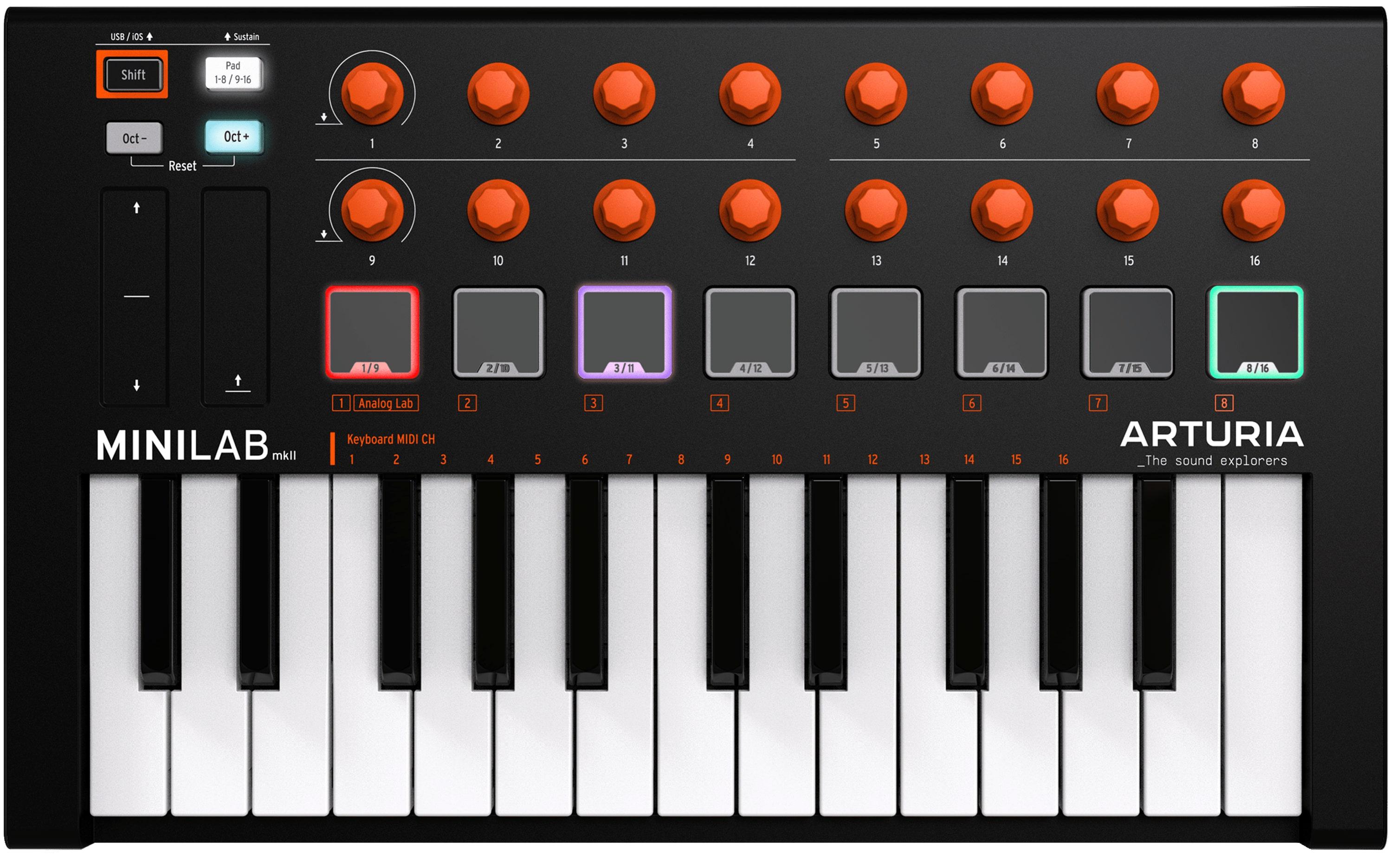 Arturia - Controlador MIDI Minilab MKII Orange Edition_6