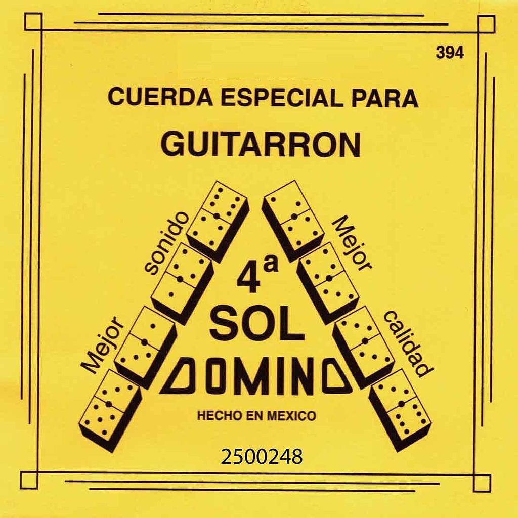 Domino - Cuerdas 4A para Guitarrón, 12 Piezas Plata Mod.394(12)