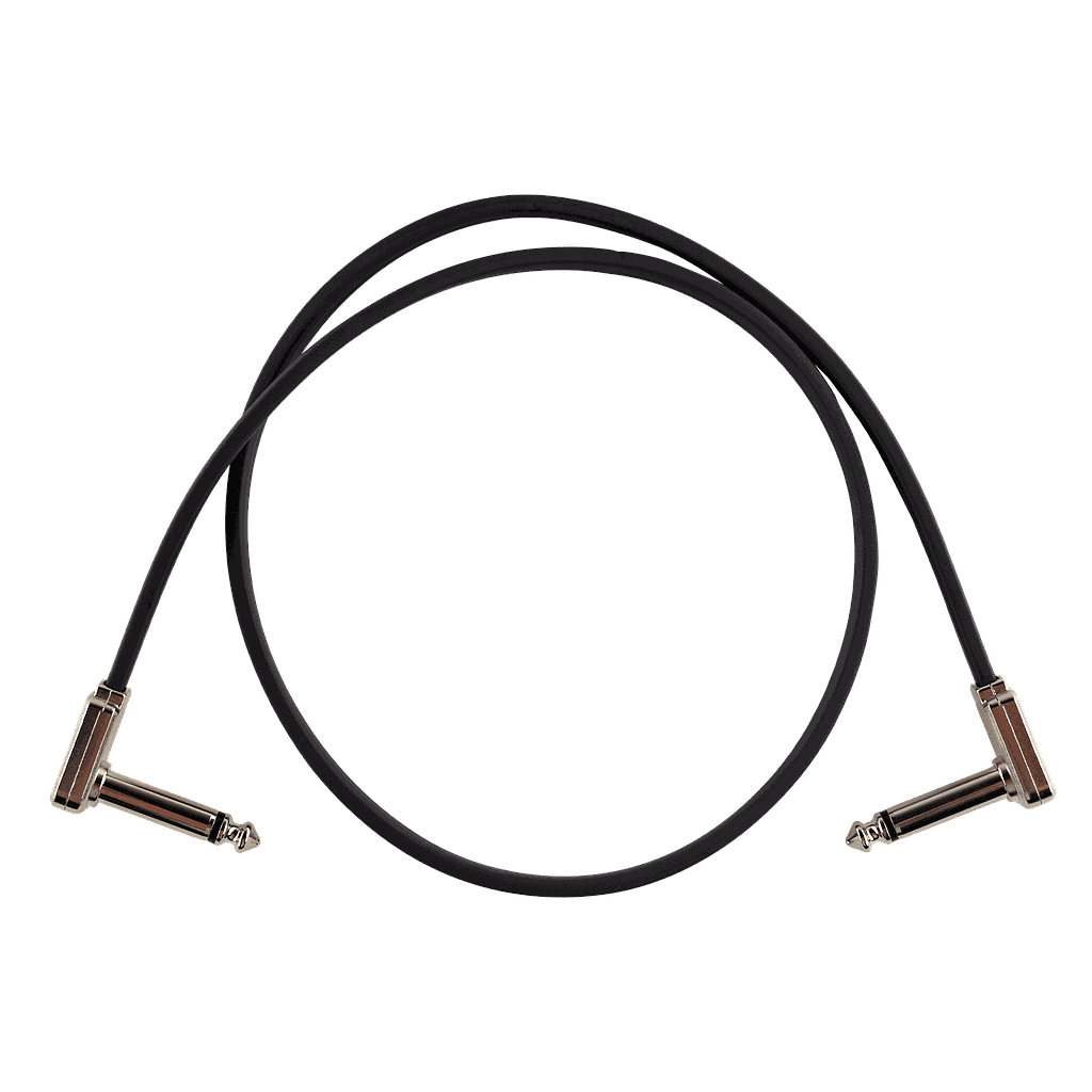 Ernie Ball - Cable de Audio 60.96 cm, Negro Angulado/Angulado Mod.6228