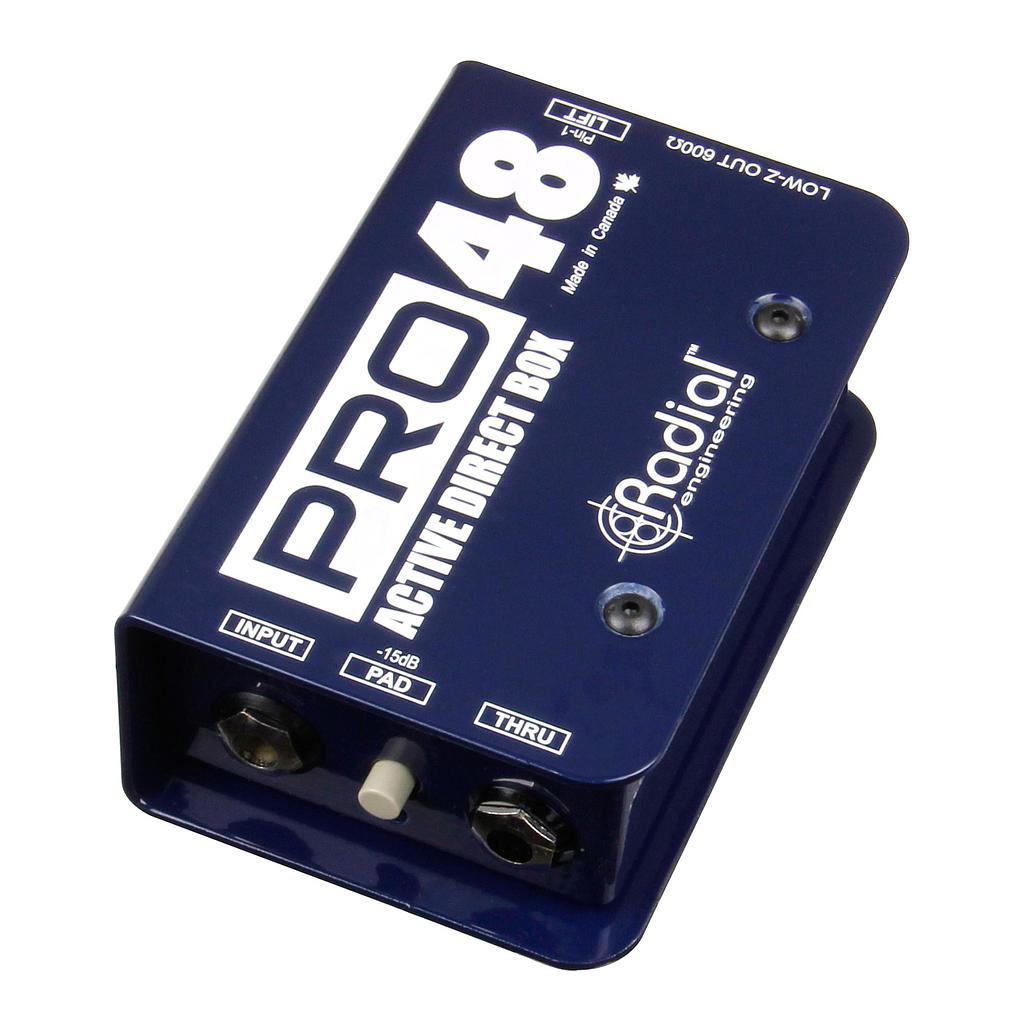 Radial - Caja Directa Activa con Phantom 48V Mod.Pro48