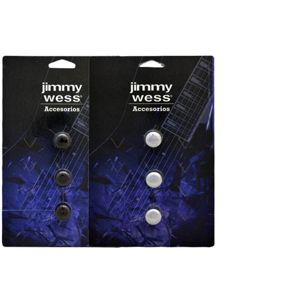 Jimmy Wess - 3 Botones de Metal para Guitarra Eléctrica Mod.SGGK-31__