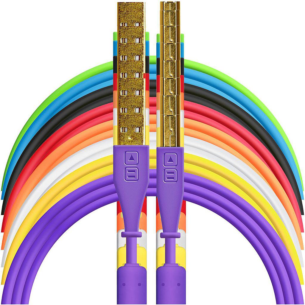 DJTT - Cable de Datos y Audio USB-A a USB-B, Recto / Recto