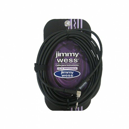 Jimmy Wess - Cable para Instrumento, Tamaño: 6 mts. Color. Negro Mod.JW1N6_60