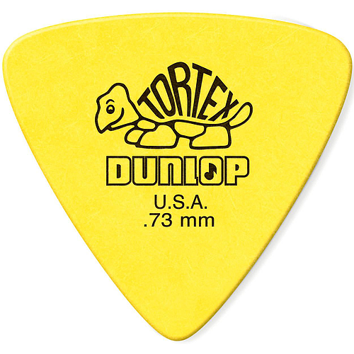 Dunlop - 36 Plumillas Tortex Triángulo, Calibre: .73 Color: Amarillo Mod.431P.73_20