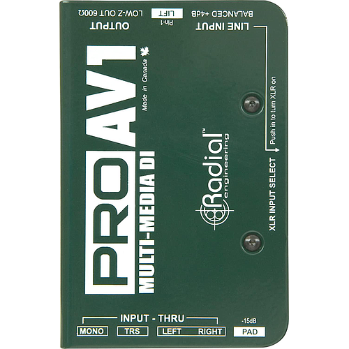 Radial - Caja Directa Pasiva Multimedia Mod.ProAV1_50