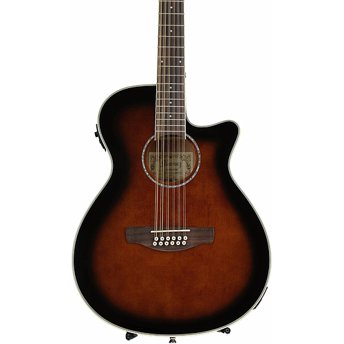 Ibañez - Guitarra Electroacústica AEG de 12 Cuerdas, Color: Caoba Mod.AEG1812II-DVS_107