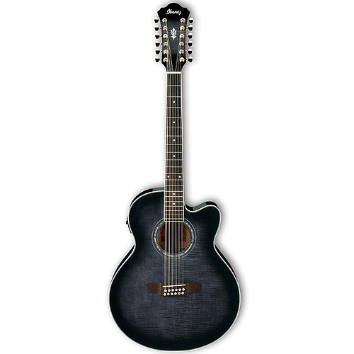 Ibañez - Guitarra Electroacústica AEL de 12 Cuerdas, Color: Negro Mod.AEL2012E-TKS_22