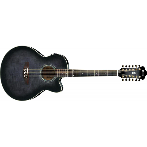 Ibañez - Guitarra Electroacústica AEL de 12 Cuerdas, Color: Negro Mod.AEL2012E-TKS_24