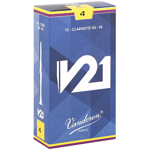 Vandoren - 10 Cañas V21 para Clarinete Sib Medida: 4 Mod.CR804(10)_13