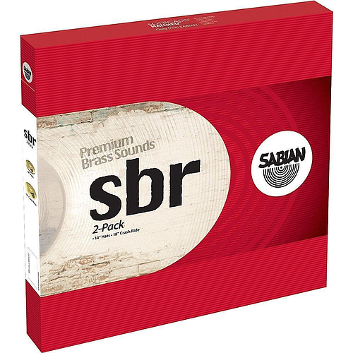 Sabian - Platillo SBR 2 Pack 14 Hats y 18 Crash Ride Mod.SBR5002_100
