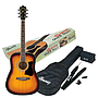 Ibañez - Guitarra Acústica V50 Jampack con Accesorios, Color: Sombra Mod.V50NJP-VS_11