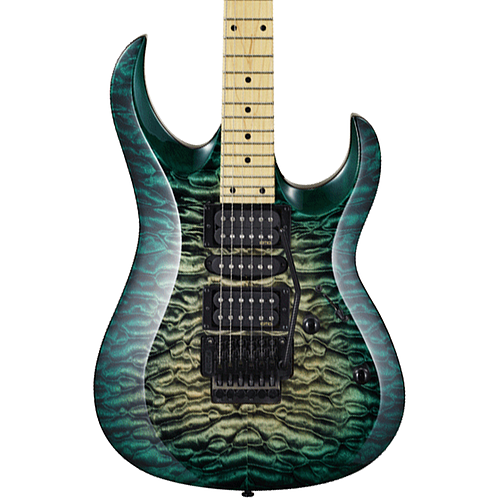 Cort - Guitarra Electrica X, Color: Verde Sombra Mod.X-11 QM GRB_42