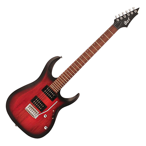 Cort - Guitarra Eléctrica X, Color: Vino Somb. Mate Mod.X100-OPBB_24