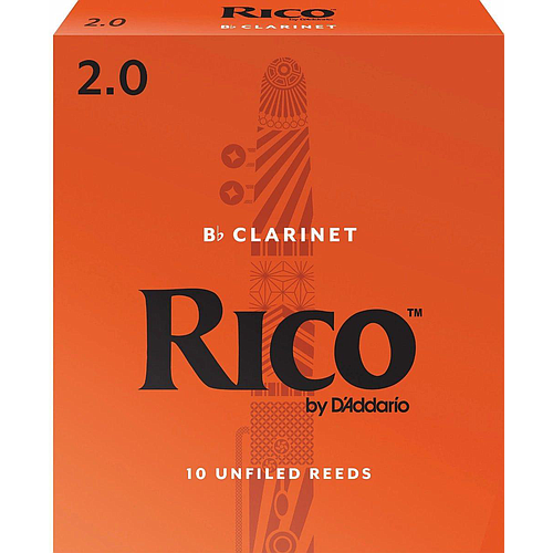 D'Addario - 10 Cañas Rico para Clarinete Sib, Medida: 2 Mod.RCA1020_4