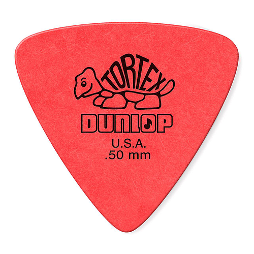 Dunlop - 36 Plumillas Tortex Triángulo, Calibre: .50 Color: Rojo Mod.431B.50_37