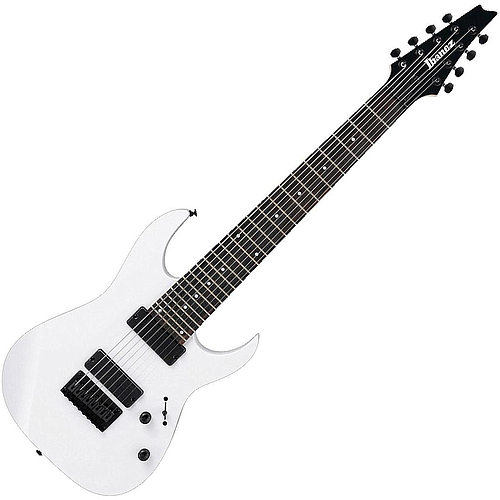 Ibañez - Guitarra Eléctrica RG de 8 cuerdas, Color: Blanca Mod.RG8-WH