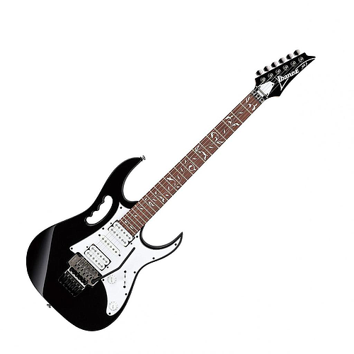 Ibañez - Guitarra Eléctrica Steve Vai, Color: Negra Mod.JEMJR-BK