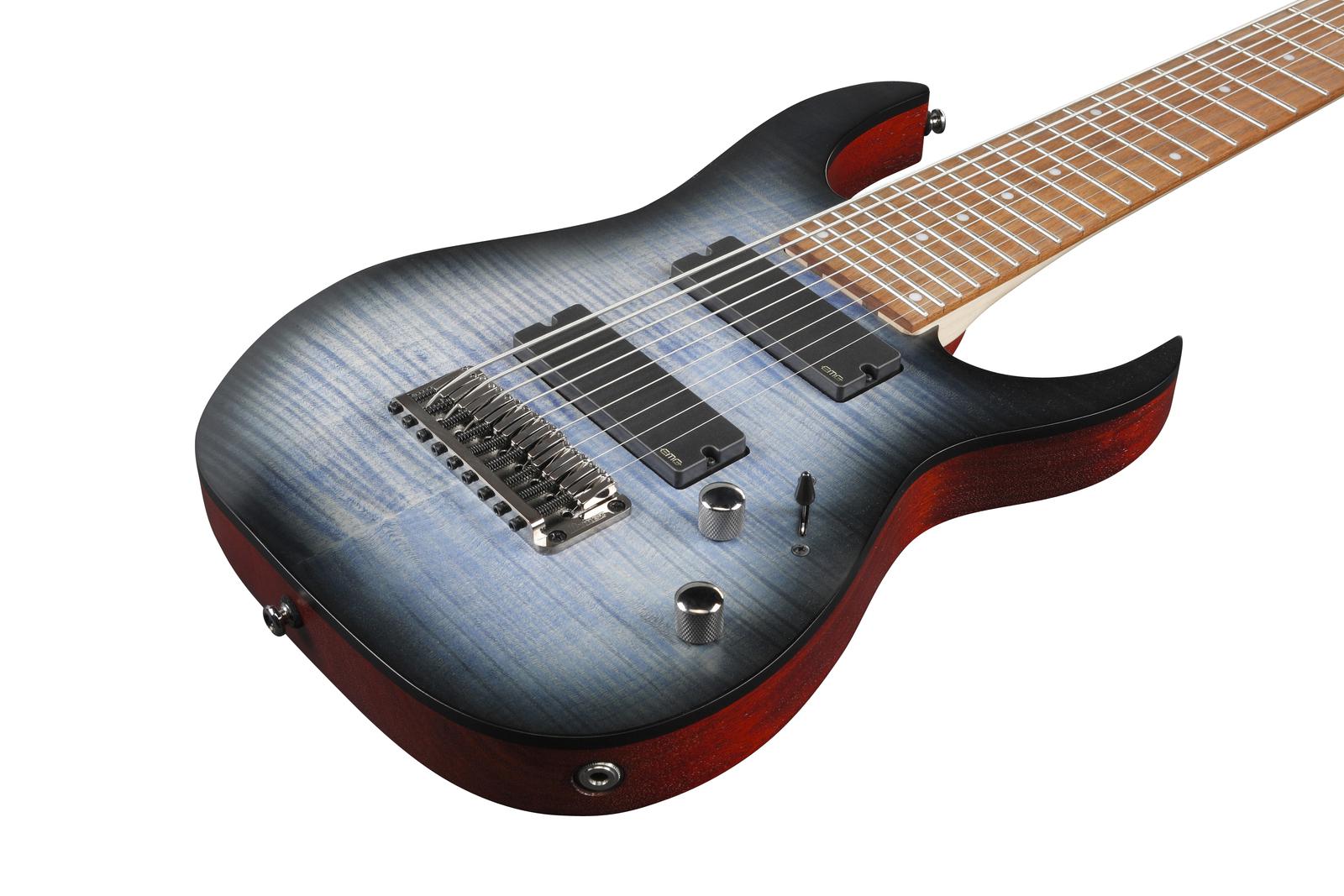 Ibañez - Guitarra Eléctrica RG Iron Label de 9 Cuerdas, Color: Azúl Mod.RGIR9FME-FDF_78