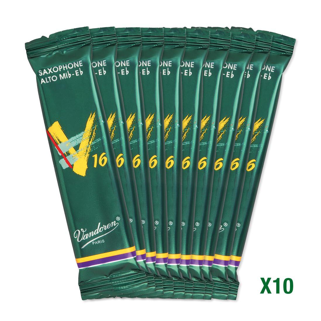 Vandoren - 10 Cañas V16 para Saxofón Alto, Medida: 3 1/2 Mod.SR7035_61