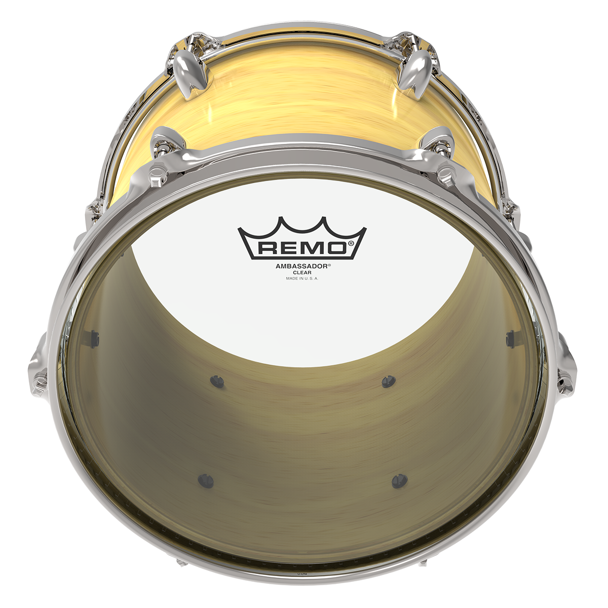Remo - Parche Ambassador Clear, Tamaños: Varios Transparente Mod.BA-03__-00_2