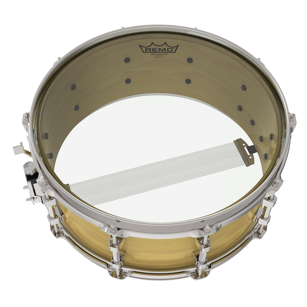 Remo - Parche Ambassador Clear, Tamaños: Varios Transparente Mod.BA-03__-00_3