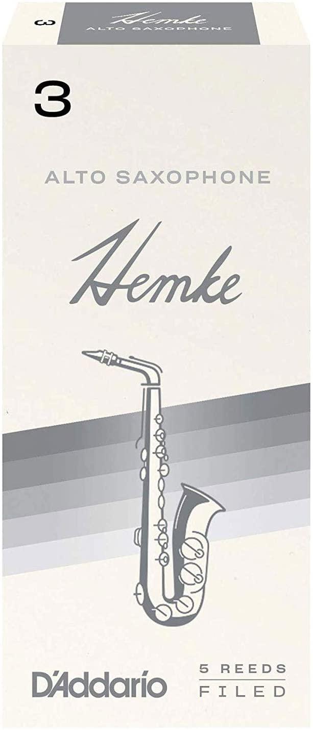 D'Addario - 5 Cañas Hemke para Sax Alto, Medida: 3 Mod.RHKP5ASX300(5)_24