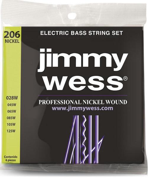 Jimmy Wess - Encordado para Bajo Eléctrico, Pro. Niquel 6 Cuerdas Mod.WNB206