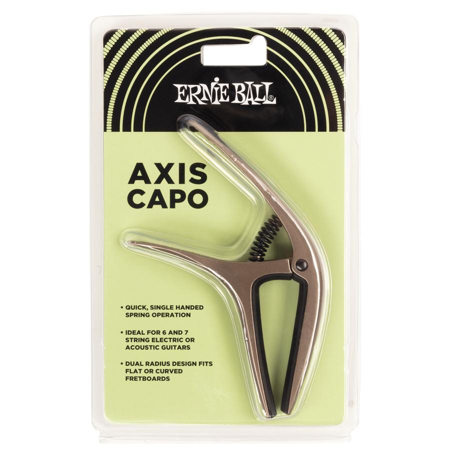 Ernie Ball - Capotrasto Axis para Guitarra, Color: Estaño Mod.9608