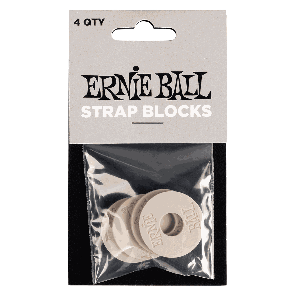 Ernie Ball - 4 Seguros de Plástico para Tahali, Color: Gris Mod.5625