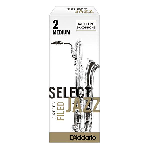 D'Addario - 5 Cañas Select Jazz Filed para Sax Baritono, Medida: 2M Mod.RSF05BSX2M(5)_56