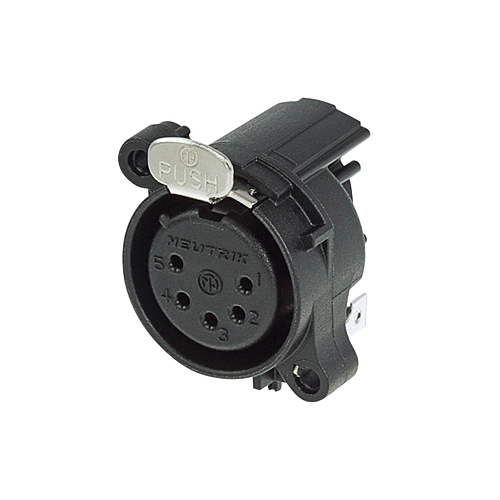 Neutrik - Conector XLR Hembra de 5 Pines para PCB, Horizontal Mod.NC5FAH_4