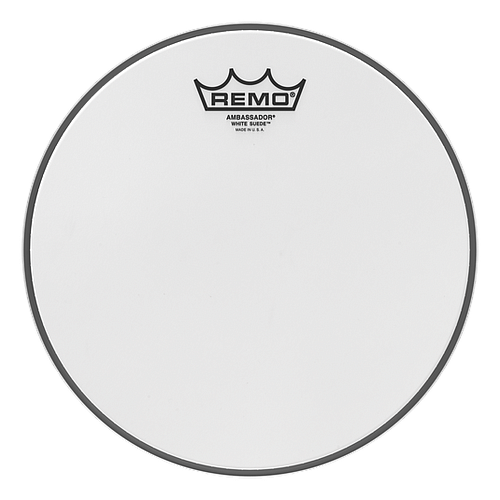 Remo - Parche White Suede Ambassador, Tamaño: 10" Mod.BA-0810-WS_3