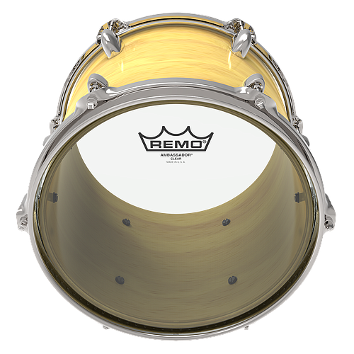 Remo - Parche Ambassador Clear, Tamaños: Varios Transparente Mod.BA-03__-00_2
