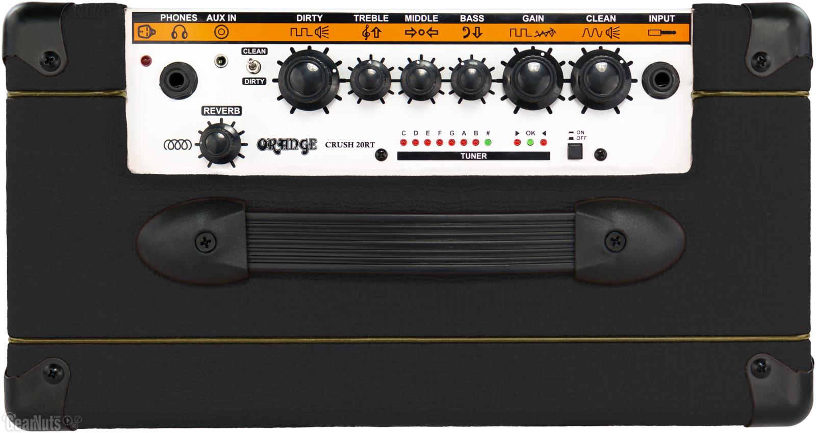 Orange - Combo Crush para Guitarra Electrica 20 W 1x8", Color: Negro Mod.Crush 20RT BK_44