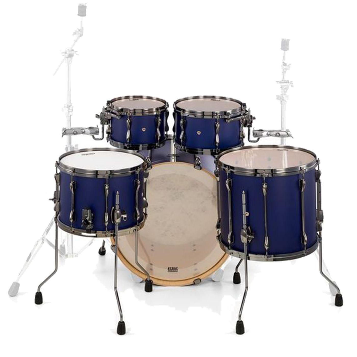 Tama - Batería Superstar Hyper-Drive Maple de 5 Piezas con Atriles, Color: Azúl Mod.ML52HZBN2-SBV_27