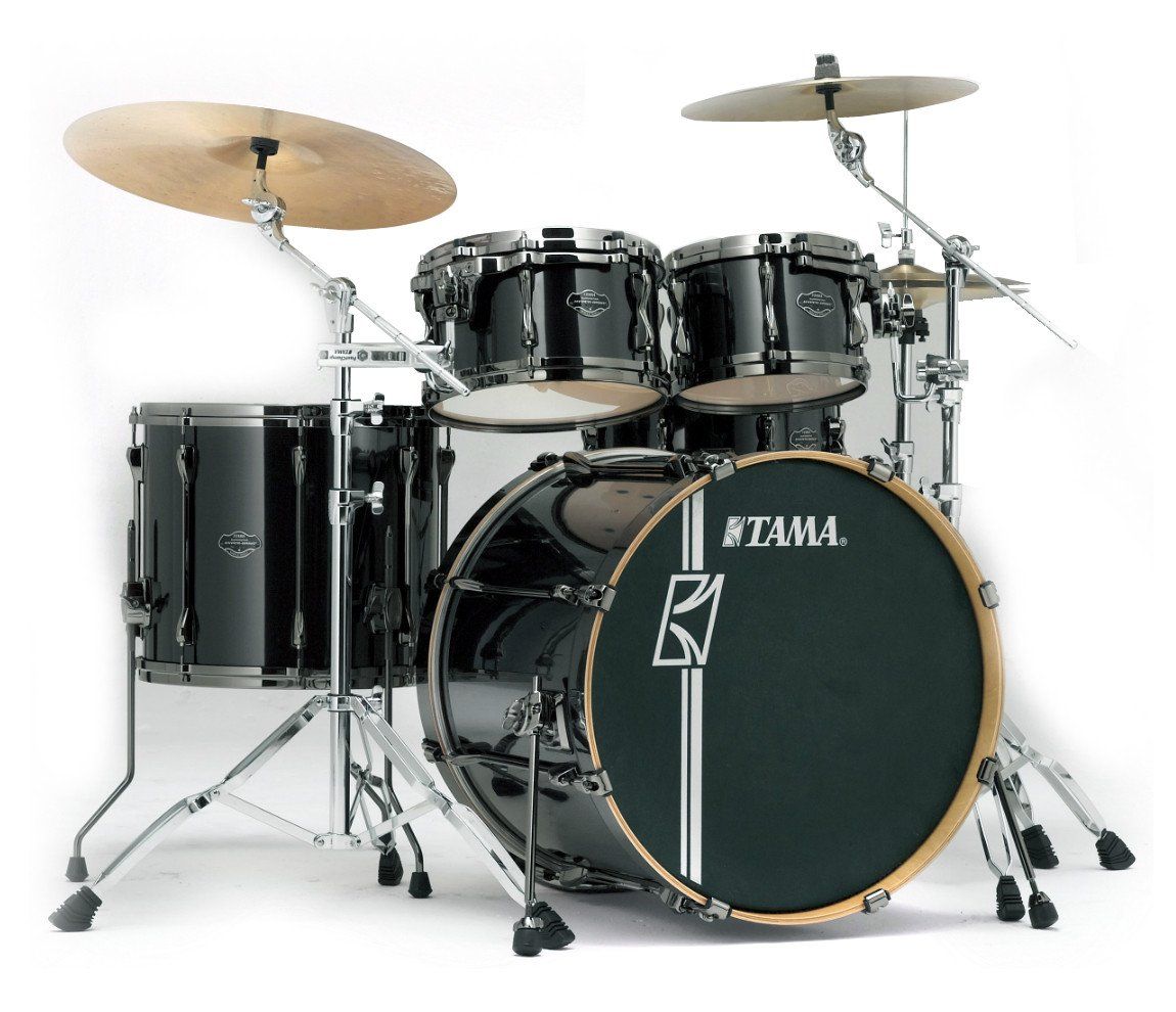 Tama - Batería Superstar Hyper-D 5 Piezas con Atriles, Color: Negra Mod.MK52HZBNS-BCB