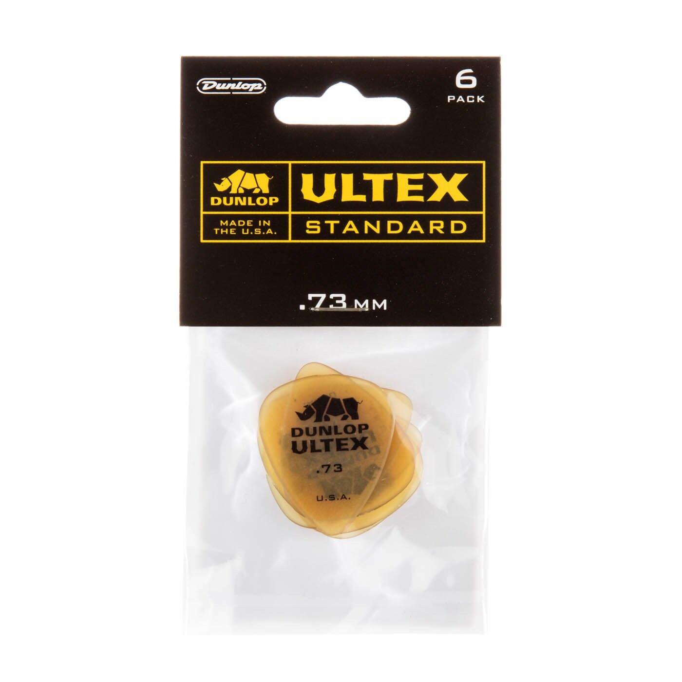 Dunlop - 6 Plumillas Ultex Standard para Guitarra Tamaño: .73 mm Mod.421P.73_25