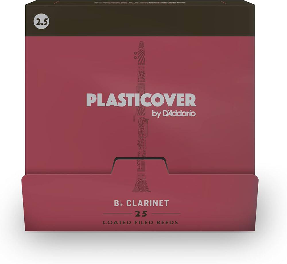 D'Addario - 25 Cañas Rico Plasticover para Clarinete Si Bemol, Medida: 2 1/2 Mod.RRPBCL250-B25_40