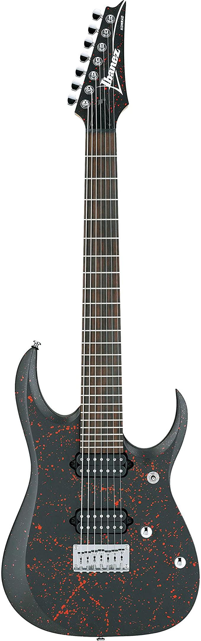 Ibañez - Guitarra Eléctrica Brian Head Welch de 7 Cuerdas, Color: Negra Mod.KOMRAD20RS_149