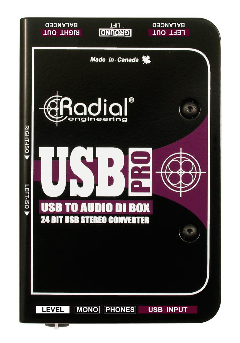 Radial - Caja Directa Activa Estéreo USB Mod.USB-Pro_48