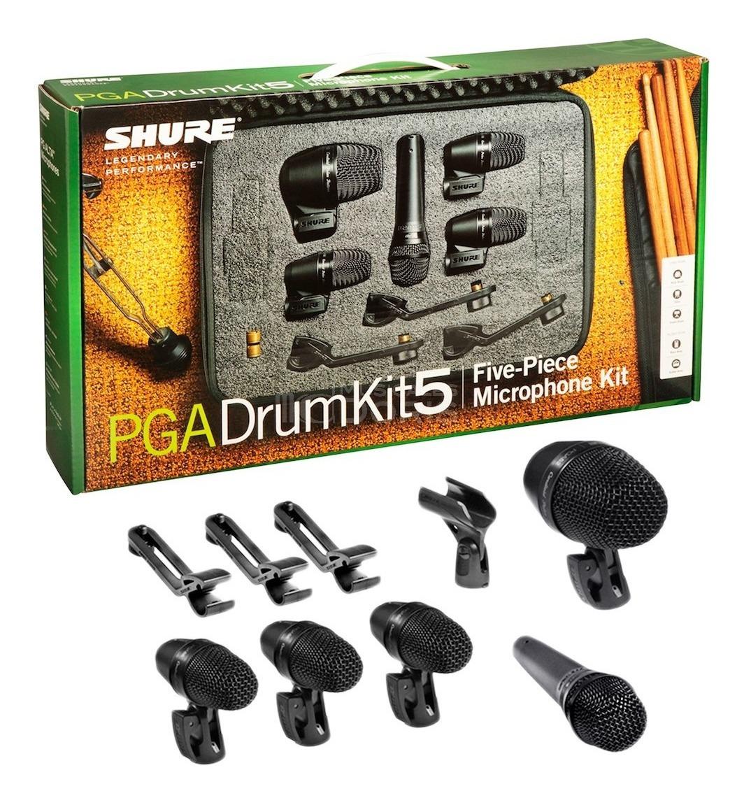 Shure - Kit de 5 Micrófonos Mod.PGADRUMKIT5_45